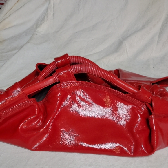 SOLD SOLD SOLD 🌟CLEARANCE🌟 Loewe "Hammock" Bag. Red Goat Patent Leather. COA. - Picture 12 of 15